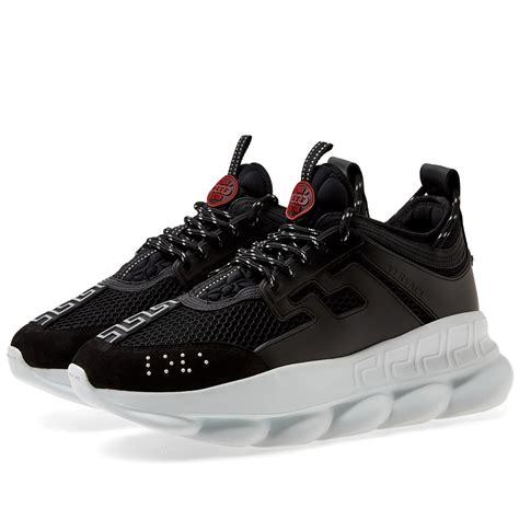 versace chain reaction men's black|Versace chain reaction twill.